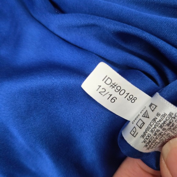 Express Royal Blue V Neck Wrap Tie Waist Sleeveless Romper Size 0 - Picture 9 of 11